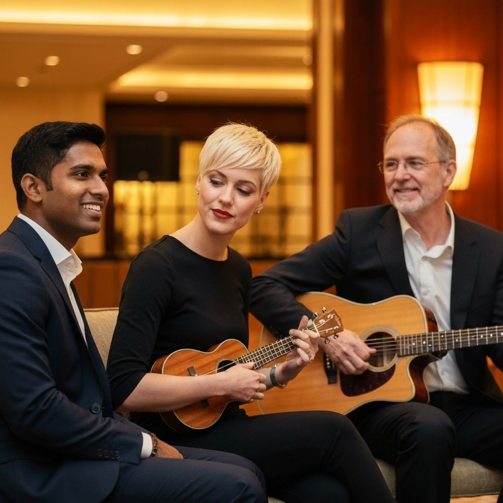 After The Wave performing at a luxury venue